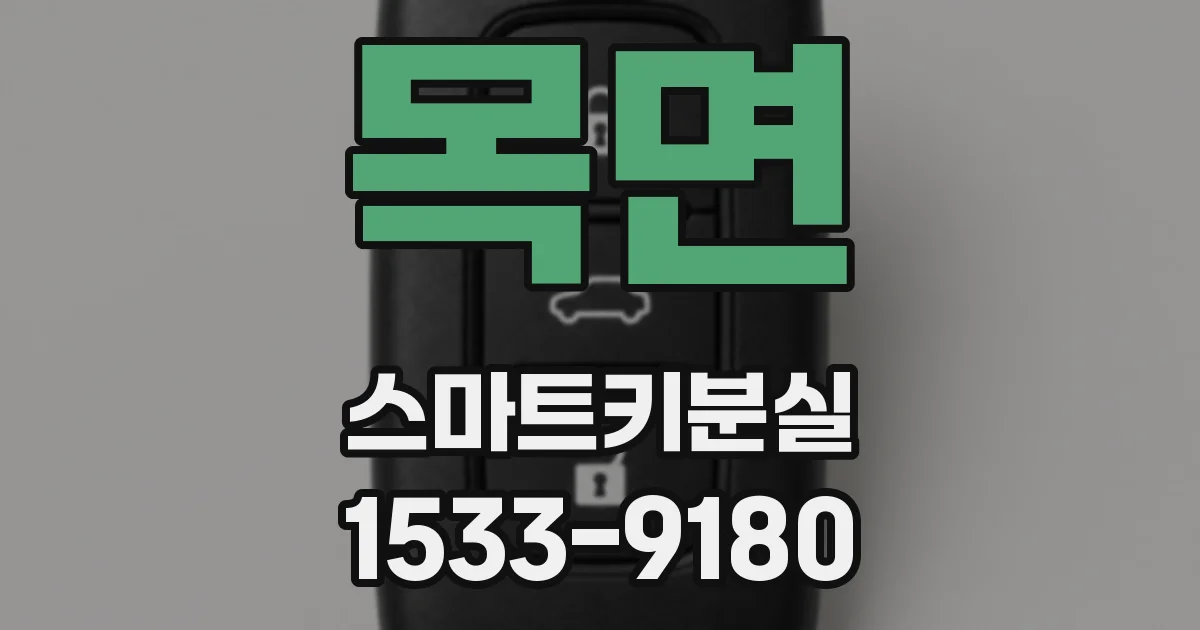 목면 스마트키분실