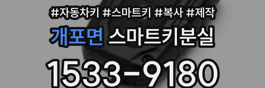 개포면 스마트키분실
