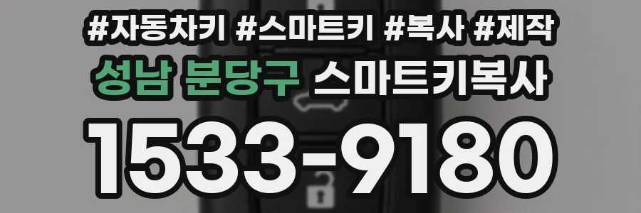 성남 분당구 스마트키복사