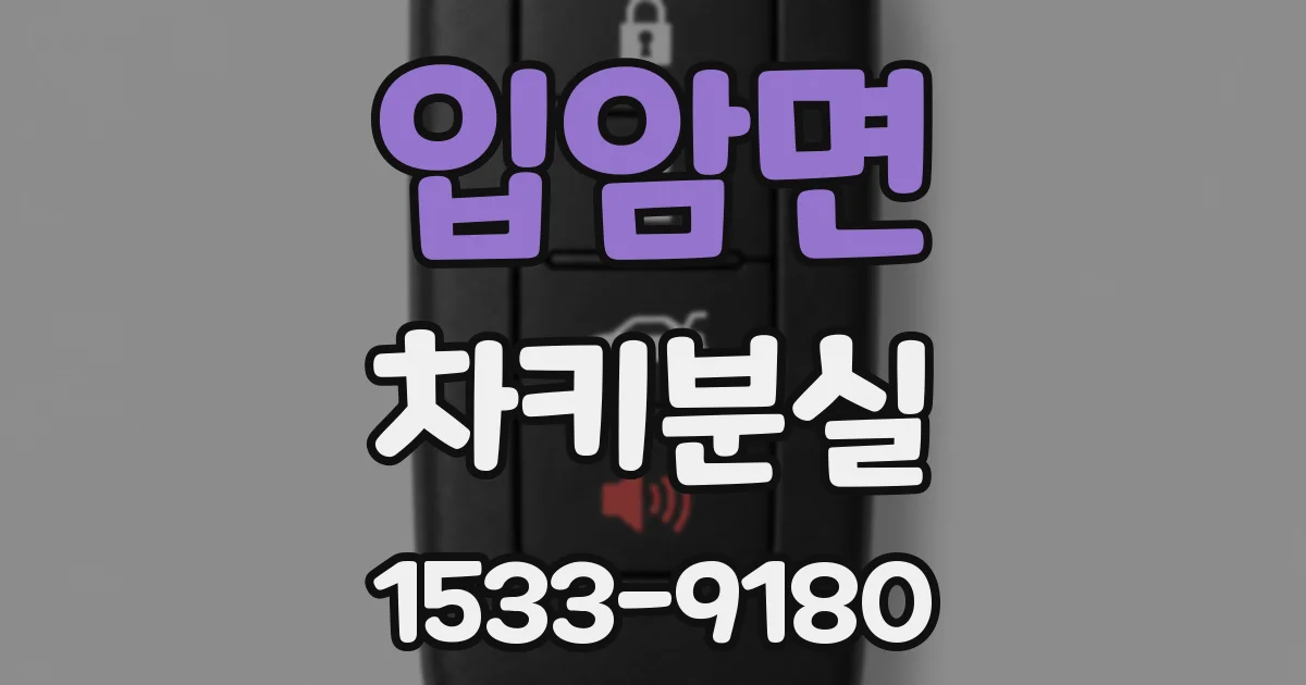 입암면 차키분실