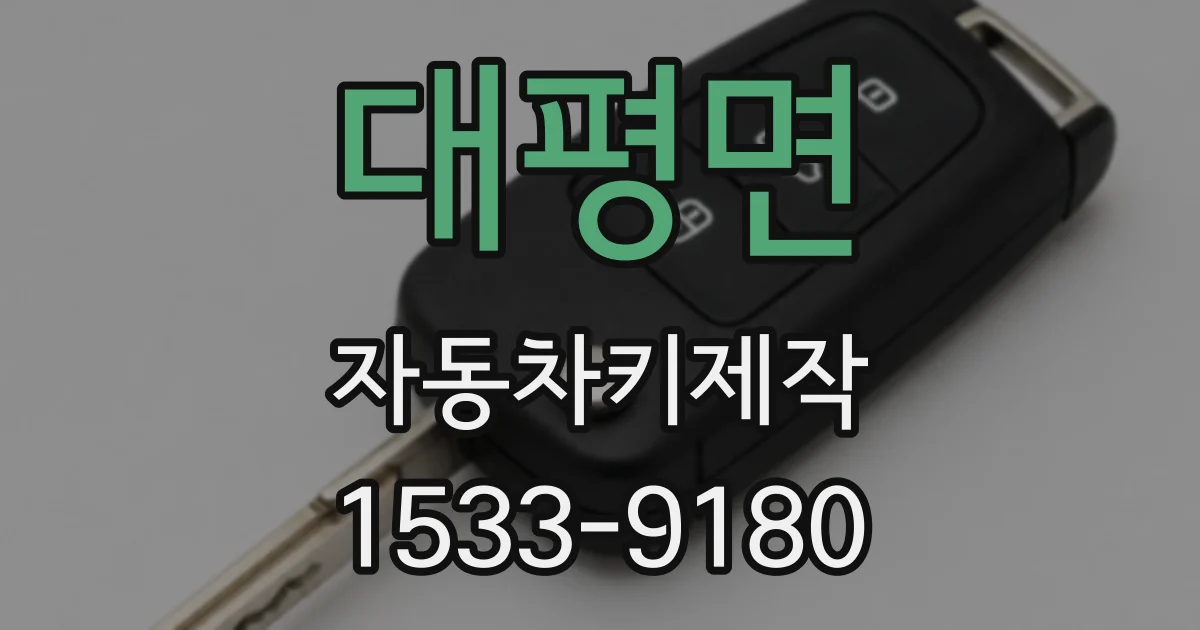 대평면 자동차키제작