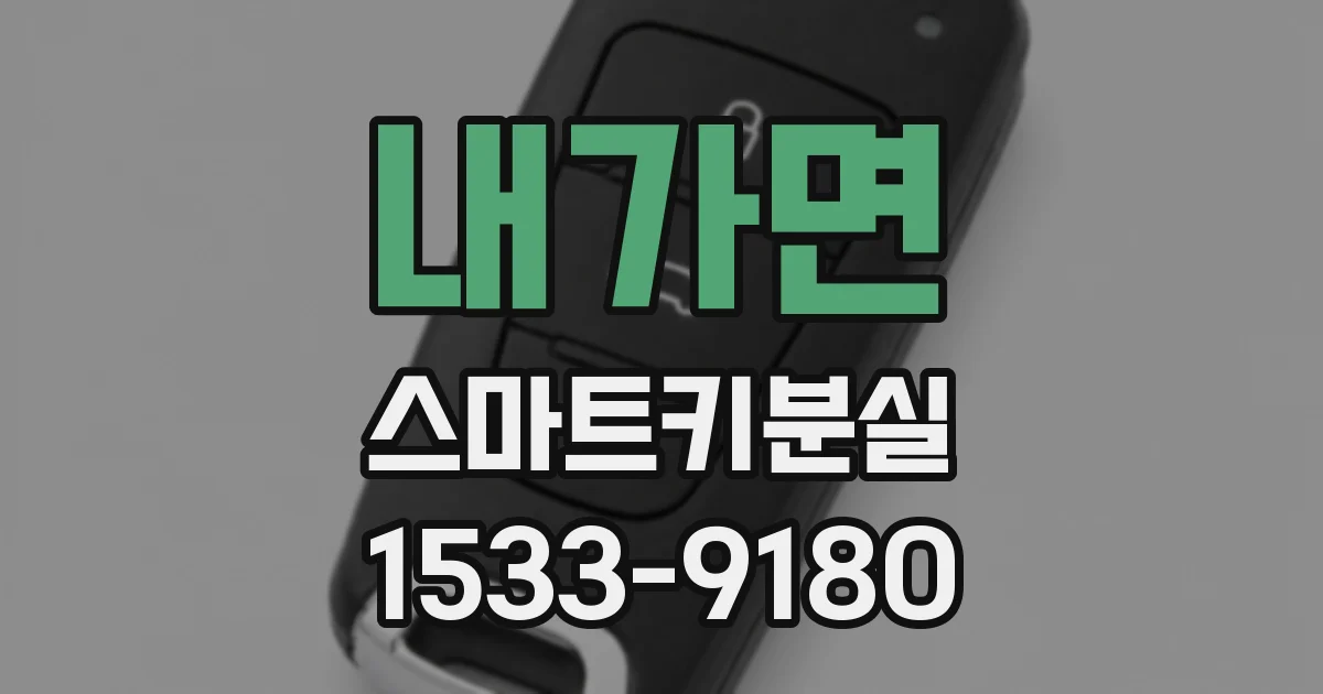내가면 스마트키분실