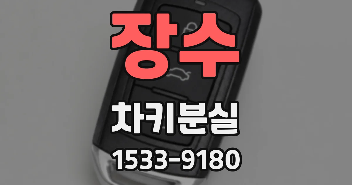 장수 차키분실
