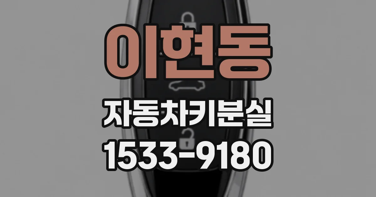 이현동 자동차키분실