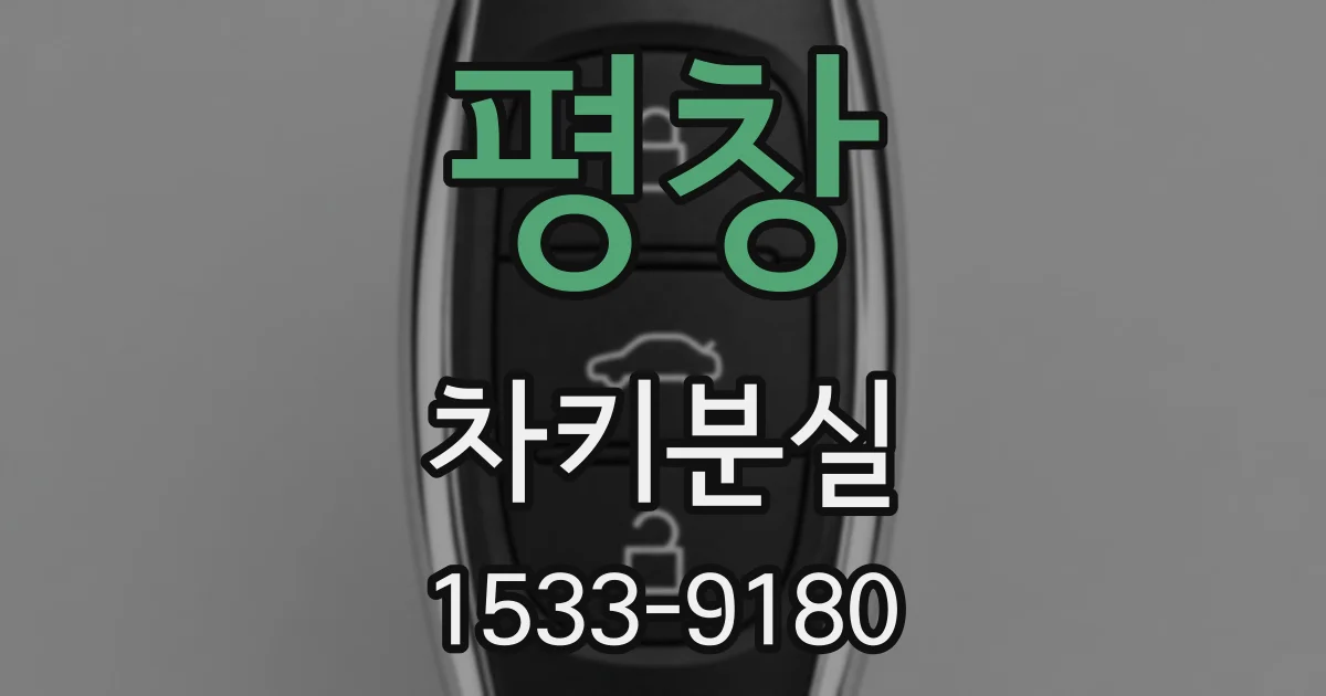 평창 차키분실