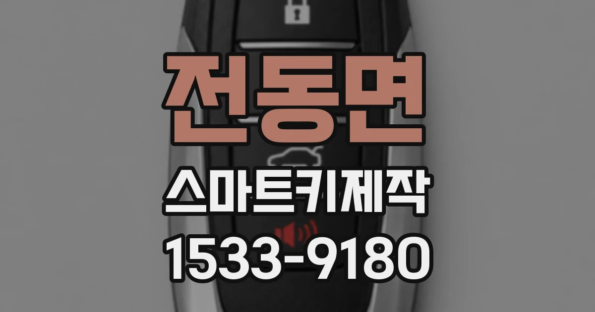 전동면 스마트키제작