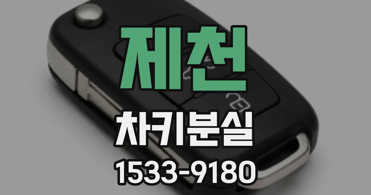 제천 차키분실
