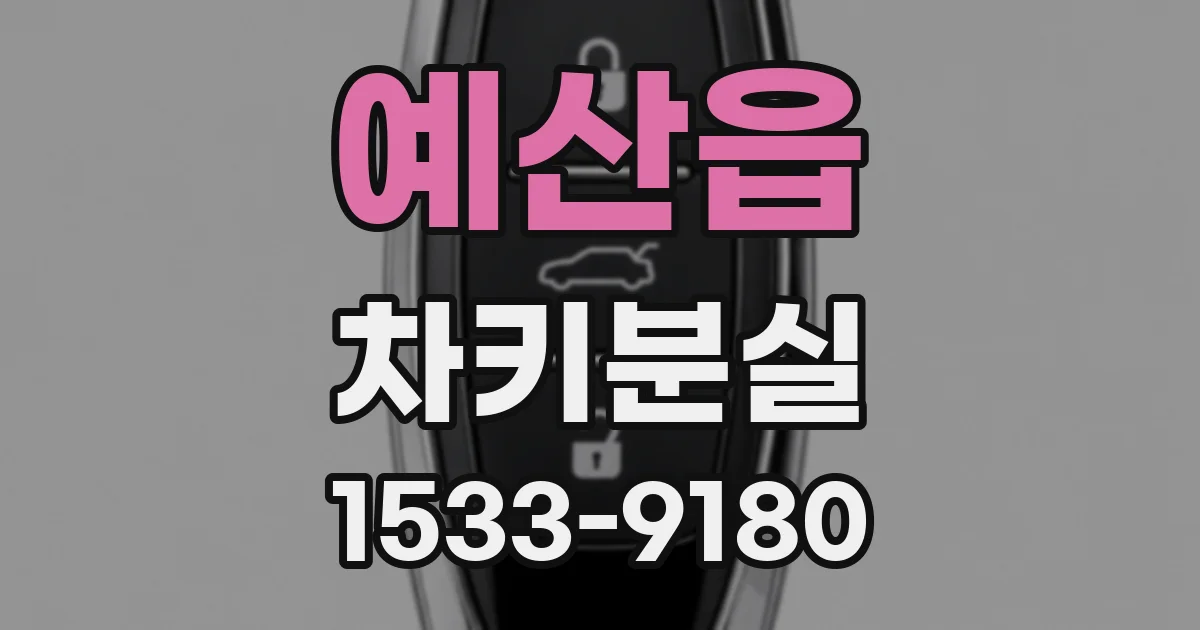 예산읍 차키분실