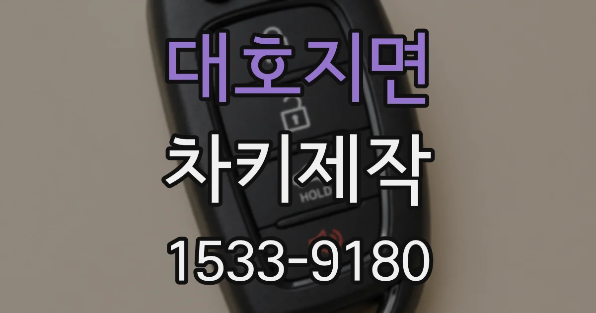 대호지면 차키제작