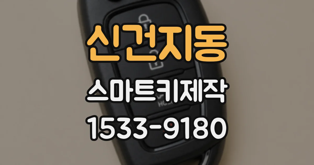신건지동 스마트키제작