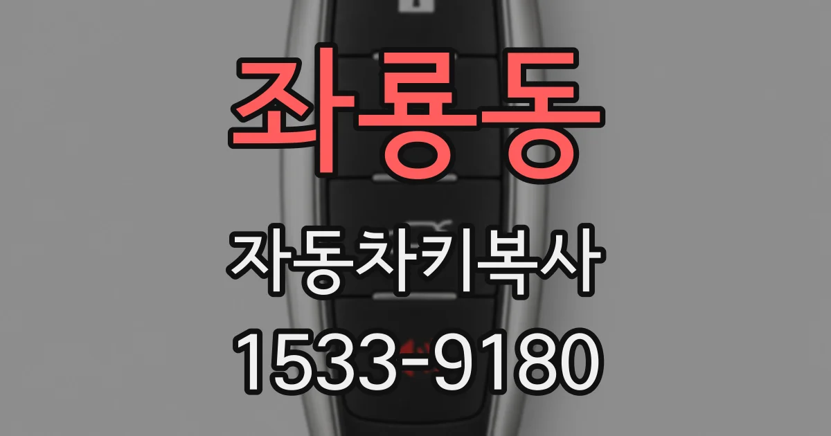 좌룡동 자동차키복사