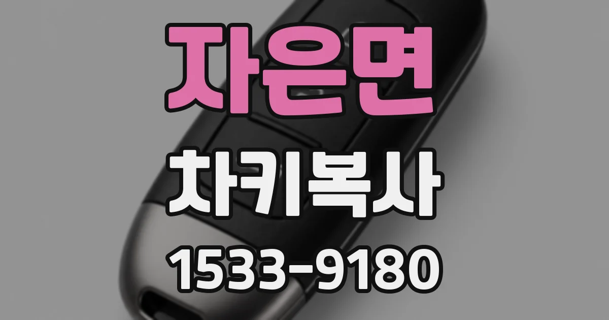 자은면 차키복사