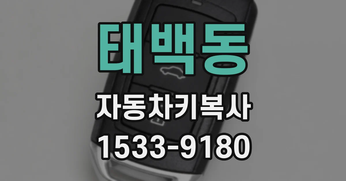 태백동 자동차키복사