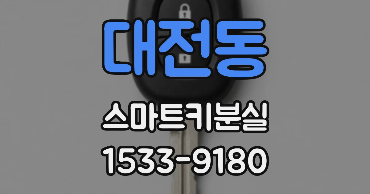 대전동 스마트키분실