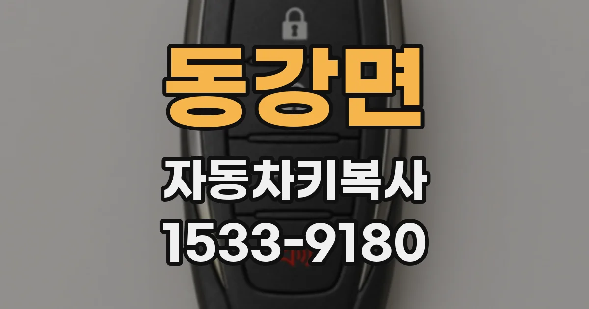 동강면 자동차키복사