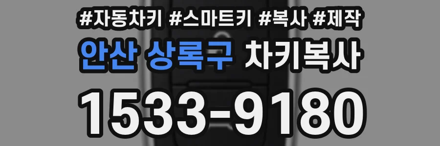 안산 상록구 차키복사