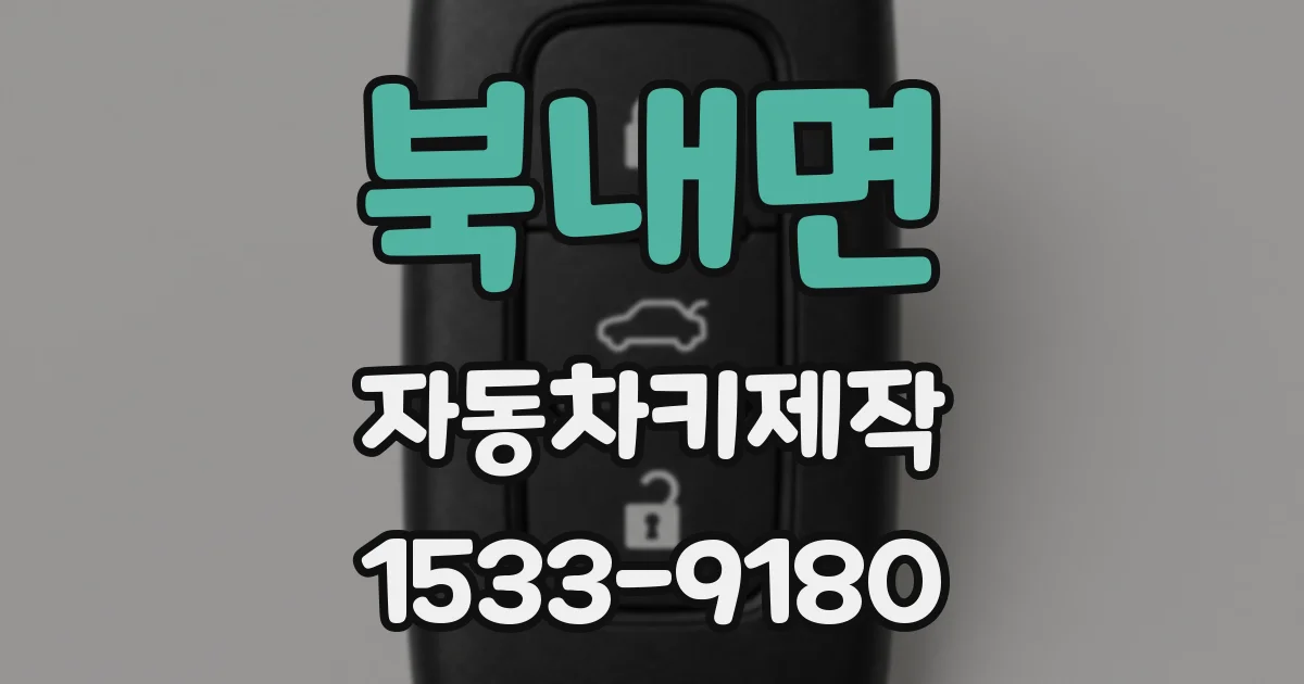 북내면 자동차키제작