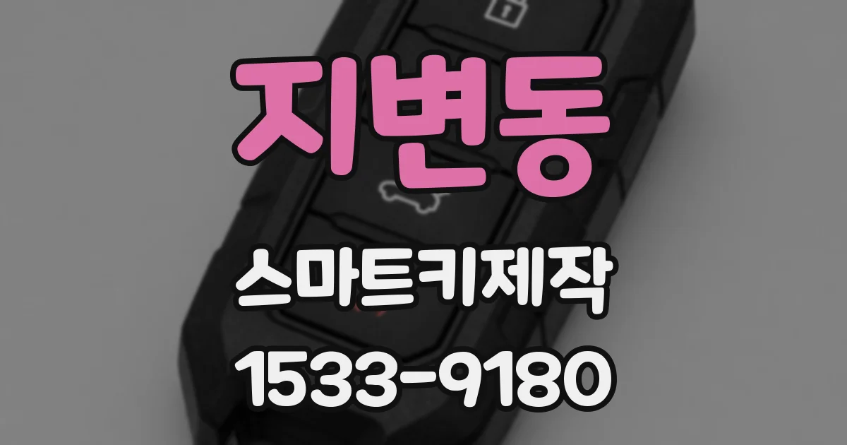 지변동 스마트키제작