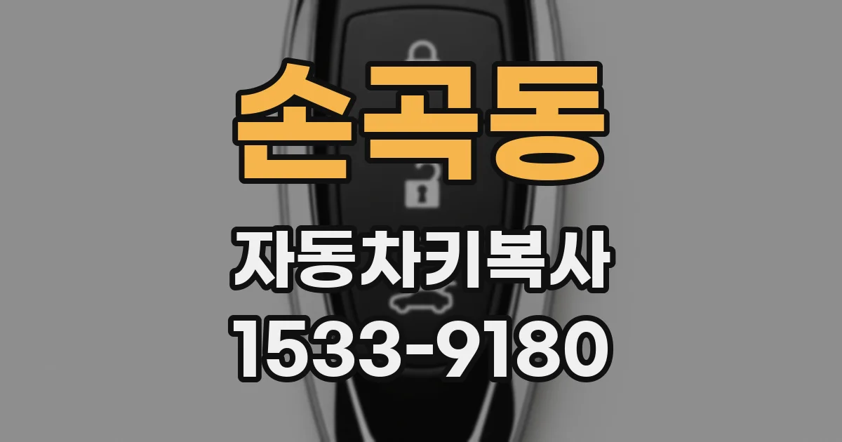 손곡동 자동차키복사