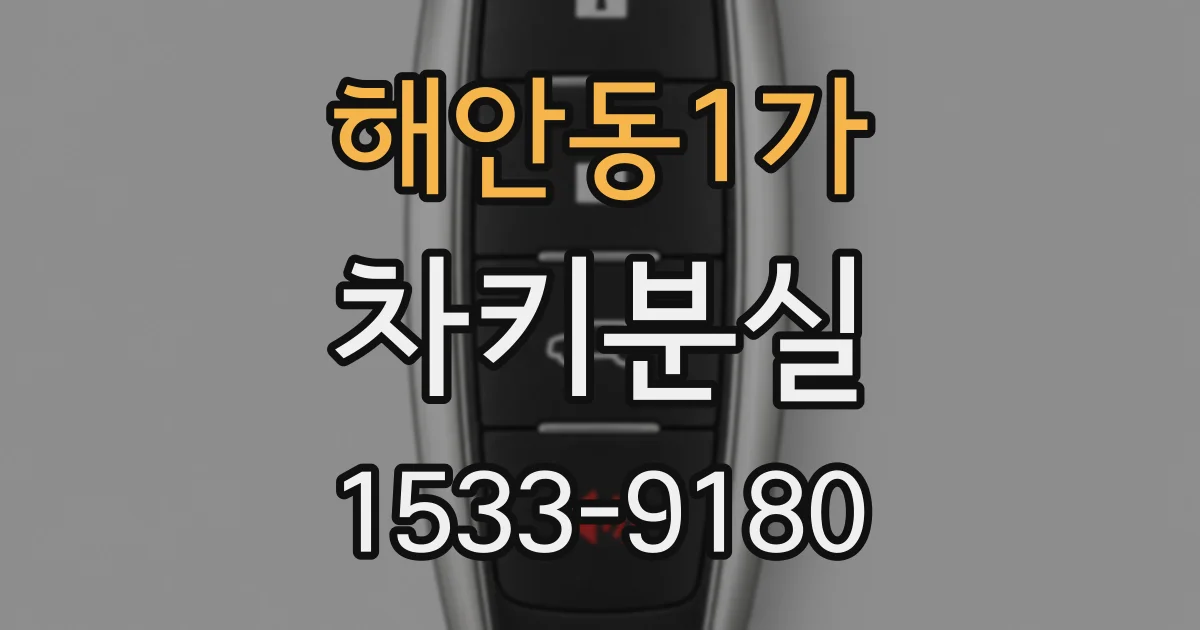 해안동1가 차키분실