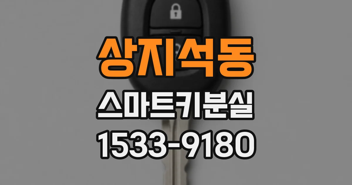 상지석동 스마트키분실