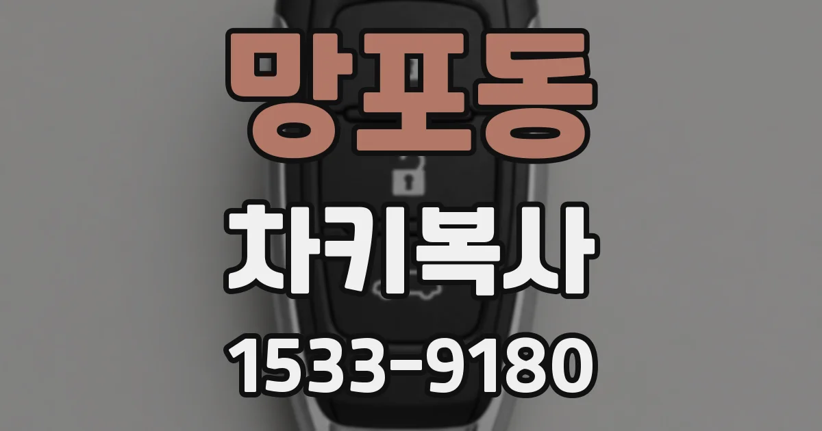망포동 차키복사