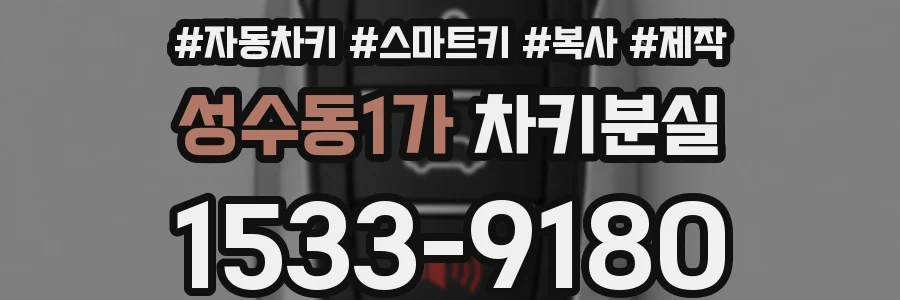 성수동1가 차키분실