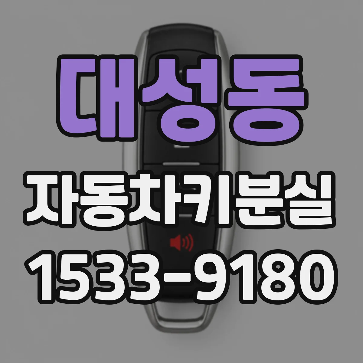 대성동 자동차키분실