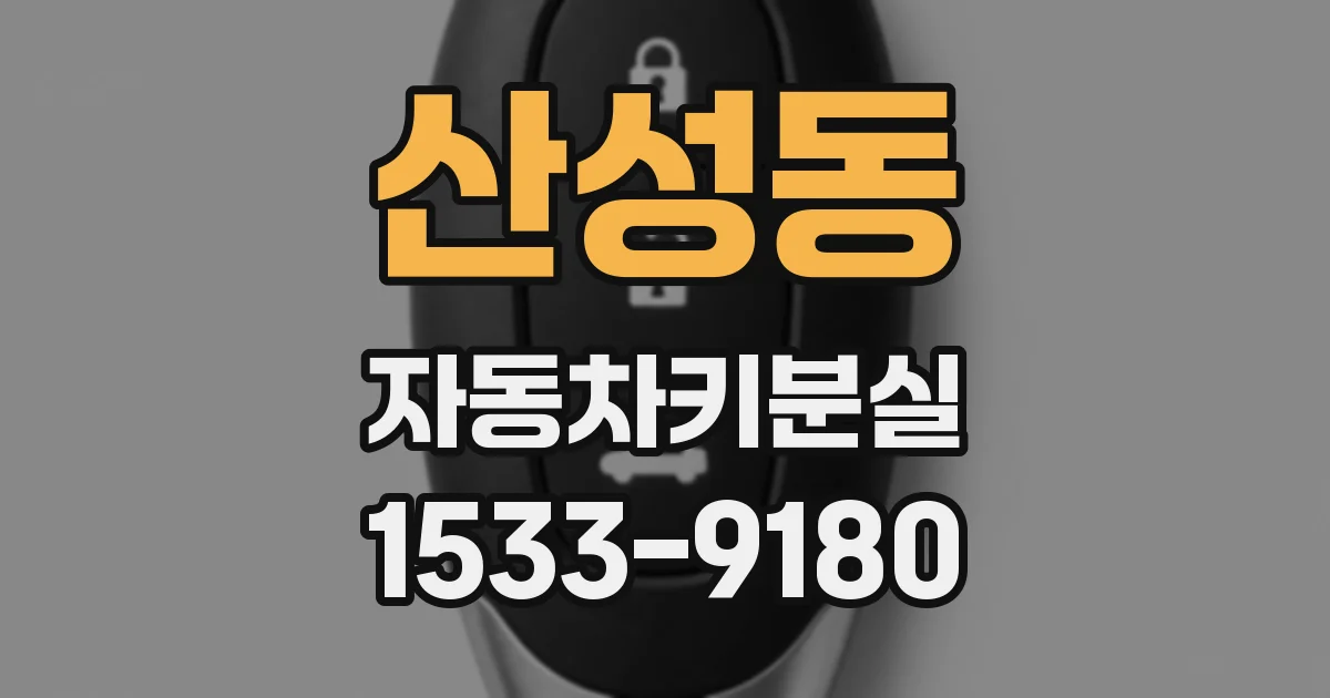 산성동 자동차키분실