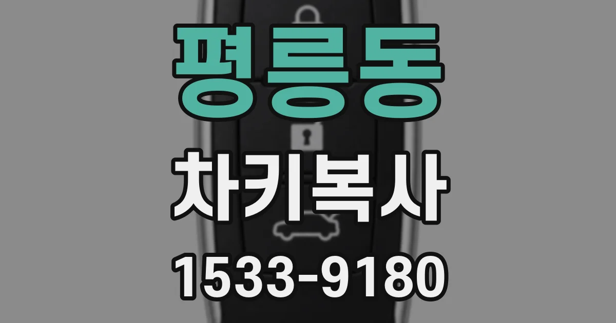 평릉동 차키복사