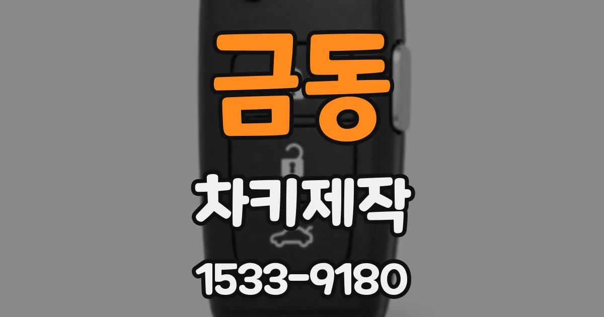 금동 차키제작