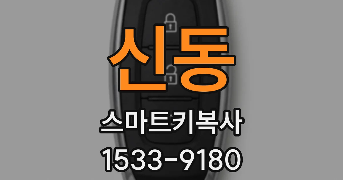 신동 스마트키복사