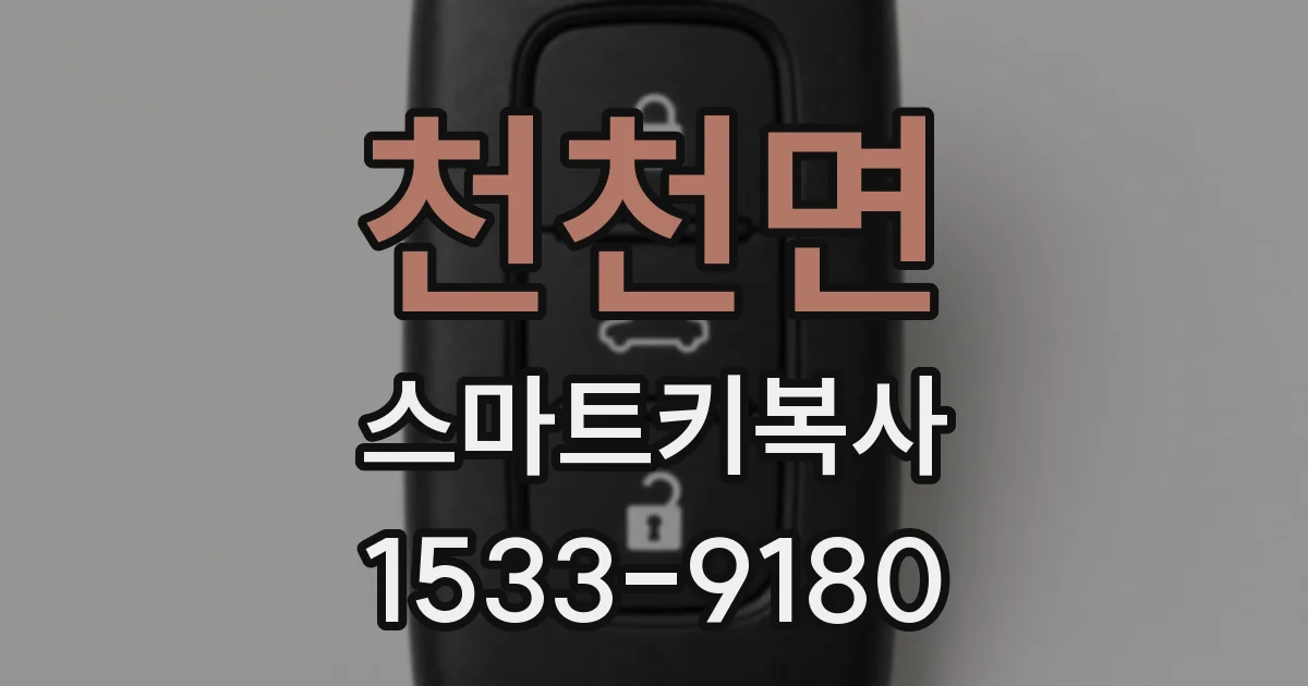 천천면 스마트키복사