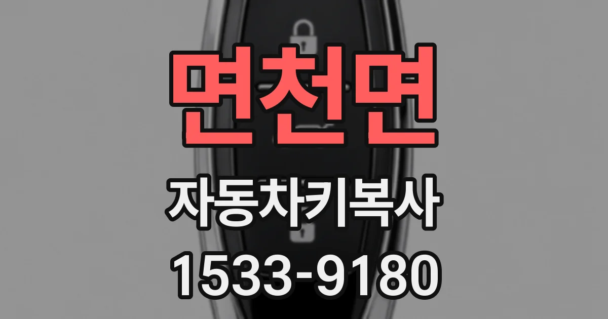 면천면 자동차키복사