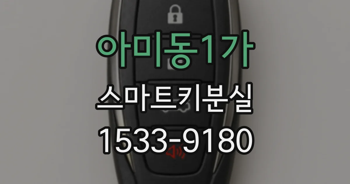 아미동1가 스마트키분실