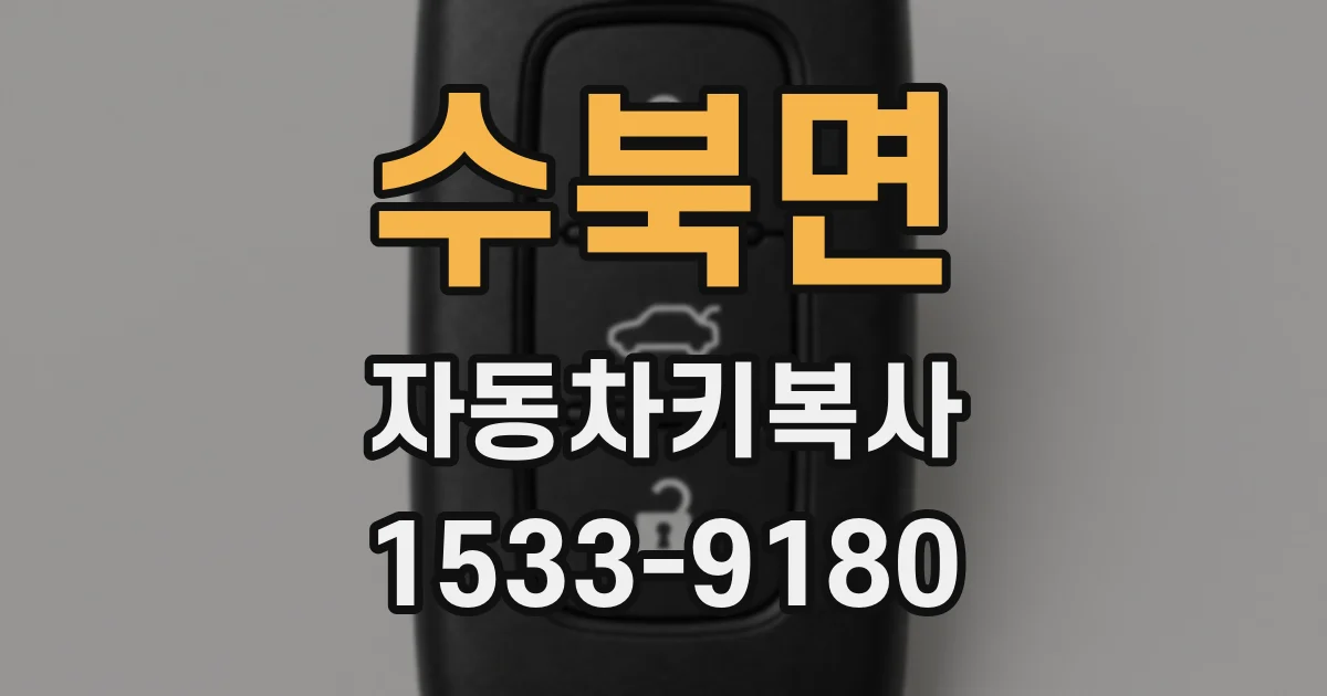 수북면 자동차키복사