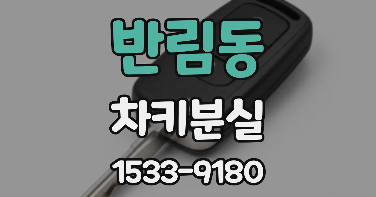 반림동 차키분실