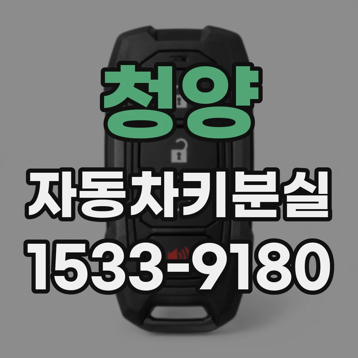 청양 자동차키분실