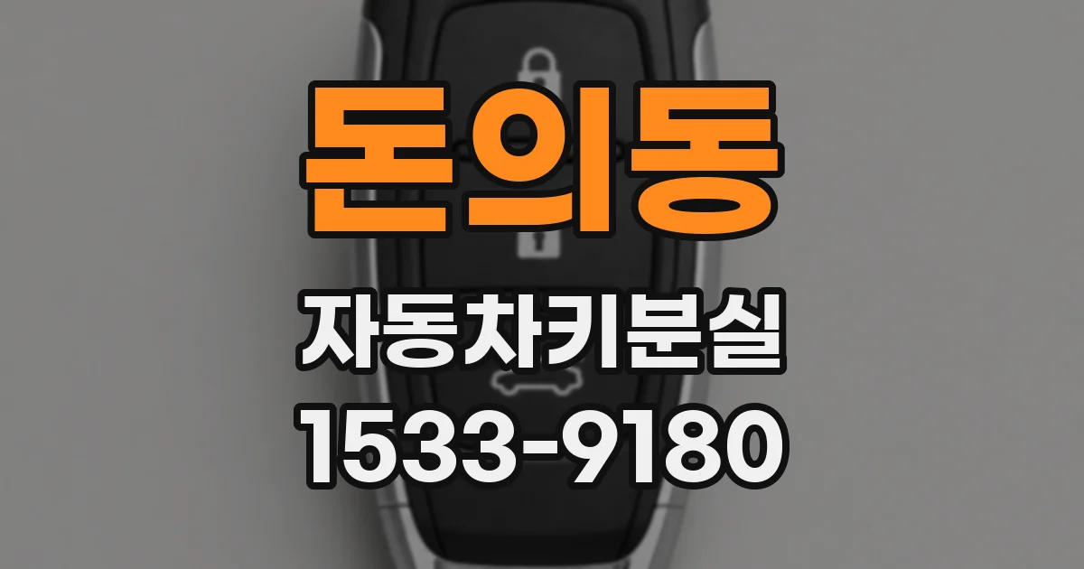돈의동 자동차키분실
