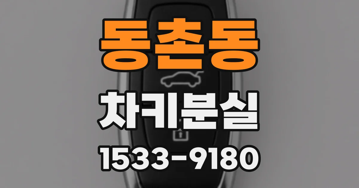 동촌동 차키분실