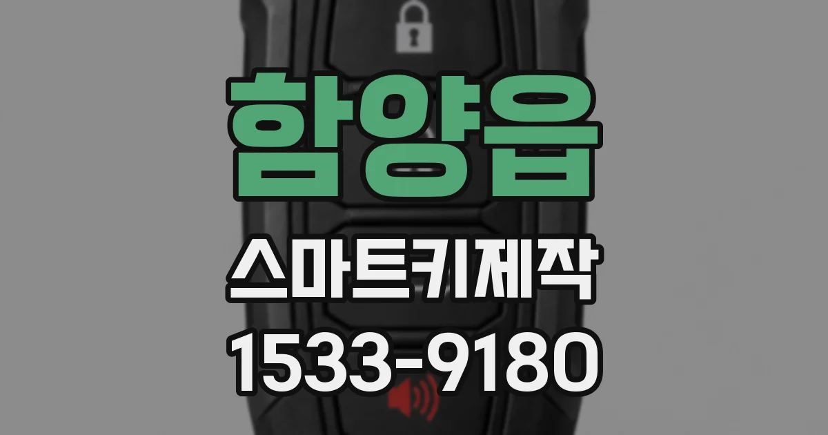 함양읍 스마트키제작