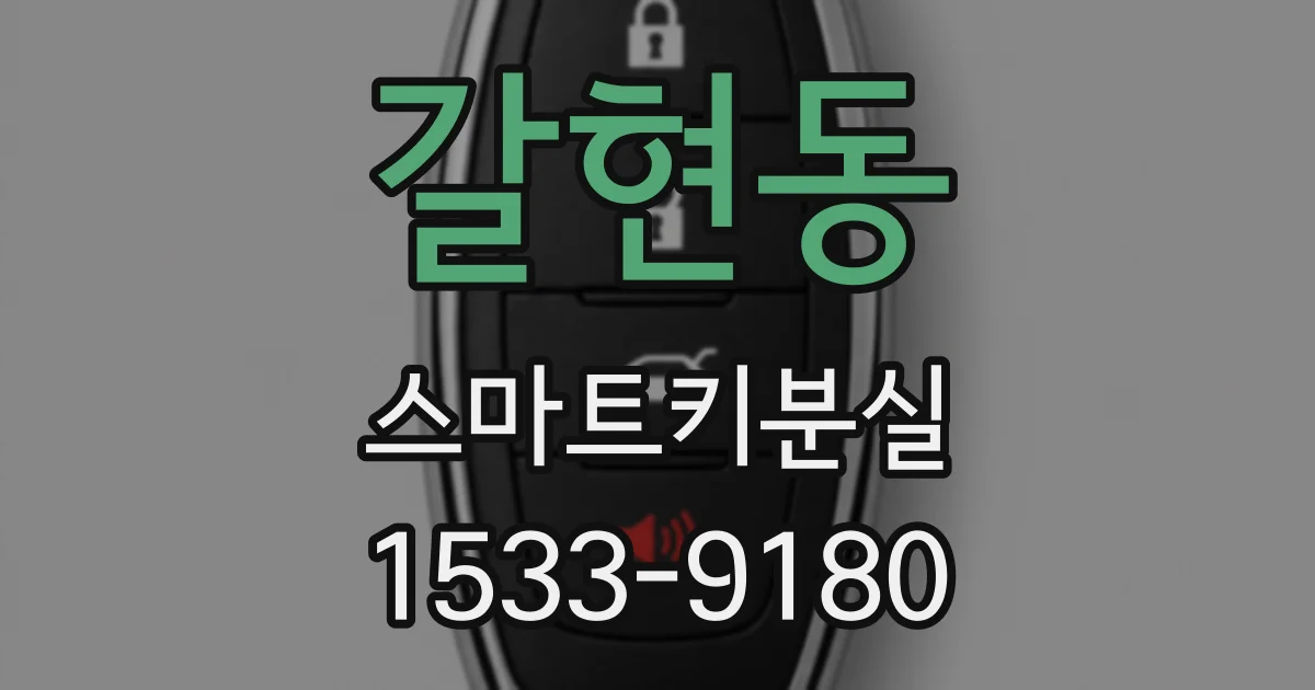 갈현동 스마트키분실