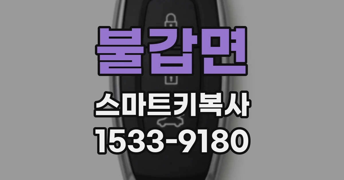 불갑면 스마트키복사