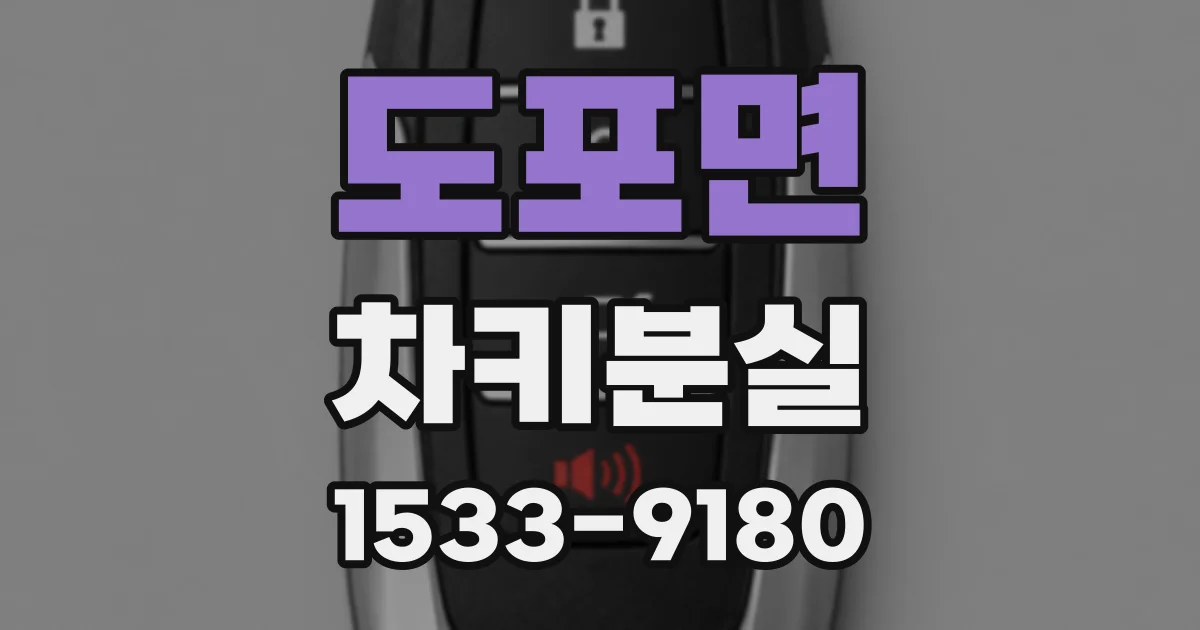 도포면 차키분실