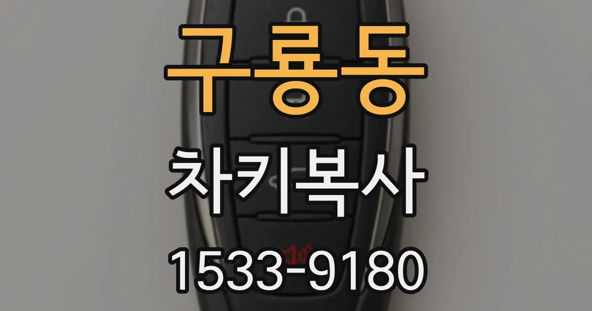 구룡동 차키복사