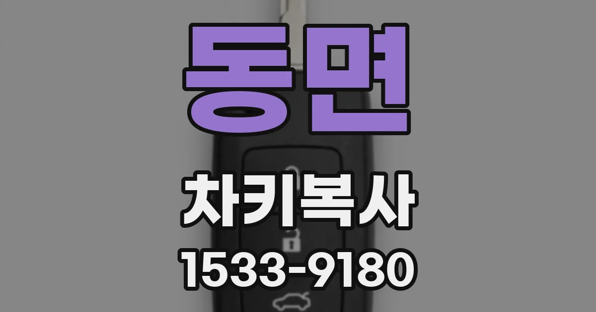 동면 차키복사