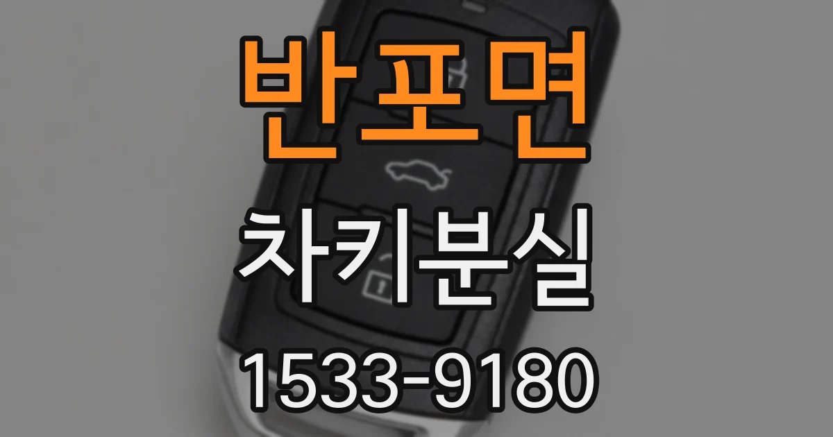 반포면 차키분실