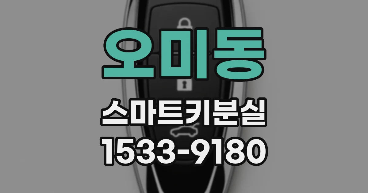 오미동 스마트키분실