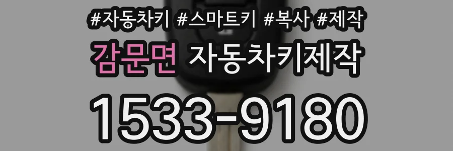 감문면 자동차키제작
