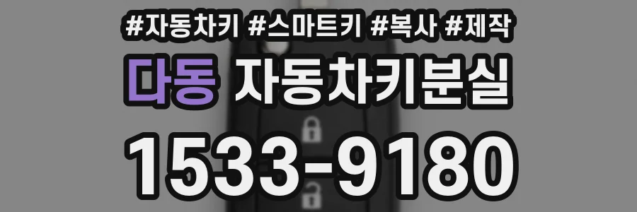 다동 자동차키분실